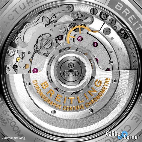 breitling caliber 45 movement|breitling heart beat movements.